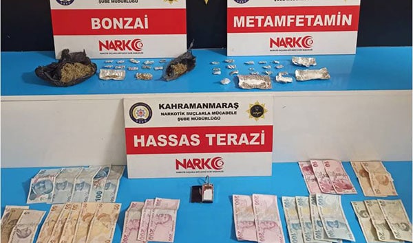 Kahramanmaraş’ta uyuşturucu satıcısı 4 kişi tutuklandı
