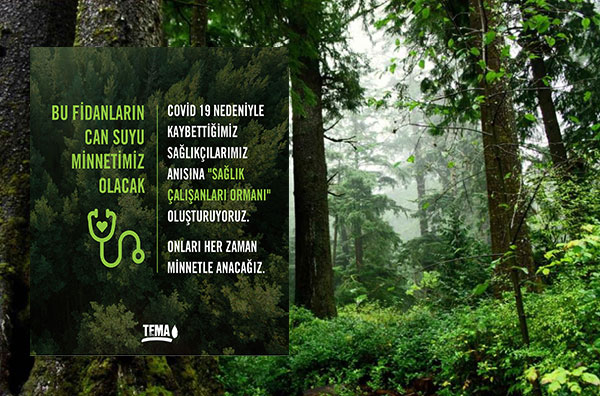 TEMA Vakfı’ndan anlamlı girişim: ‘Sağlık Çalışanları Ormanı’