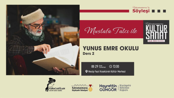 Büyükşehir Belediyesi Ocak Kültür Sanat Etkinlikleri kapsamında 29 Ocak Cumartesi