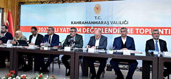 Kahramanmaraş’ın Elbistan İlçesinde düzenlenen 2022 yılı İl Yatırım Değerlendirme Toplantısı’nda,