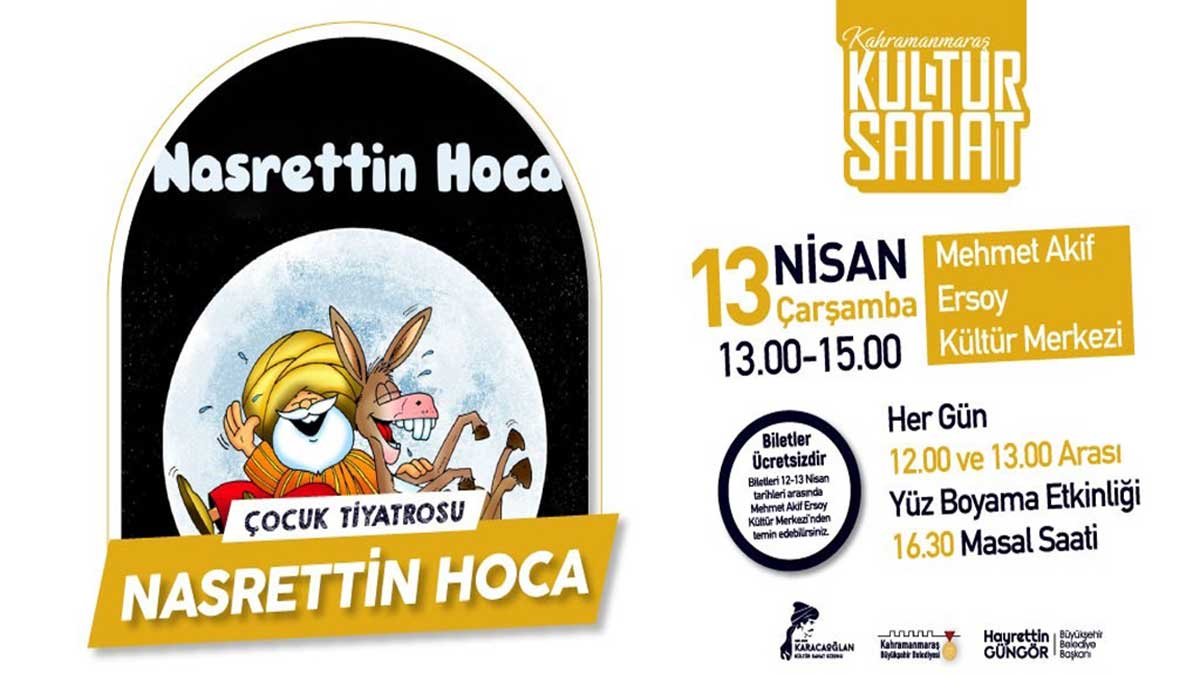 Büyükşehir Belediyesi tarafından, 13 Nisan Çarşamba günü (yarın) Mehmet Akif