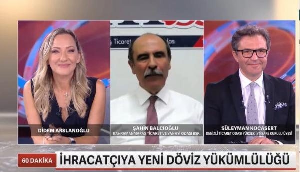 Başkan Balcıoğlu, “Karşımızda bütün dünya bizimle rekabet ediyor. Kahramanmaraş Ticaret