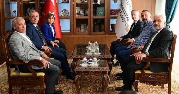 Gaziantep Valisi Davut Gül ve Gaziantep Büyükşehir Belediye Başkanı Fatma