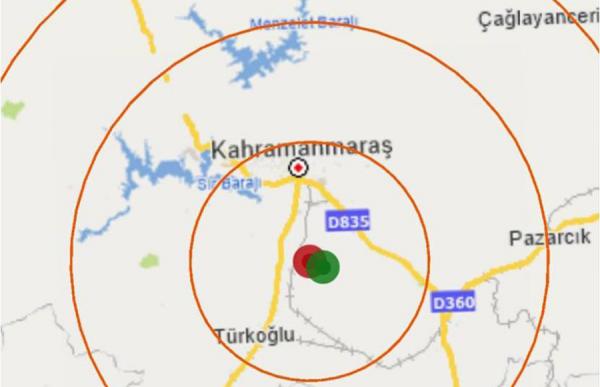 Kahramanmaraş’ta 2.9 şiddetinde deprem Kahramanmaraş’ın Dulkadiroğlu ilçesinde 2.9 şiddetinde deprem