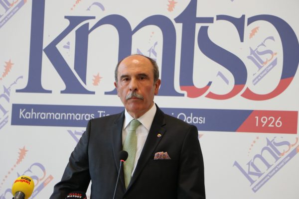 Kahramanmaraş Ticaret ve sanayi Odası (KMTSO) Başkanı Şahin Balcıoğlu, oda