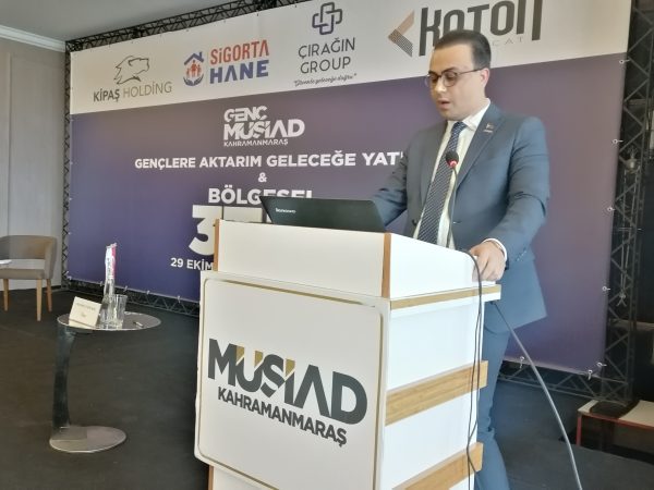 Kahramanmaraş’ta Genç MÜSİAD teşkilatı Gençlere Aktarım Geleceğe Yatırım paneli düzenledi.