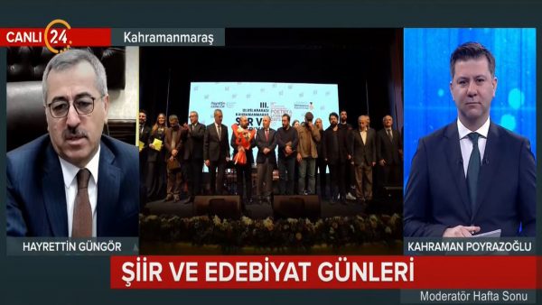 24 TV ekranlarında yayınlanan ‘Moderatör Hafta Sonu’ programının canlı yayın