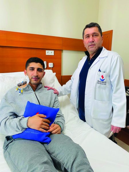 Ziyaret amacıyla geldiği Gaziantep’te SANKO Üniversitesi Hastanesi’nde genel sağlık taraması
