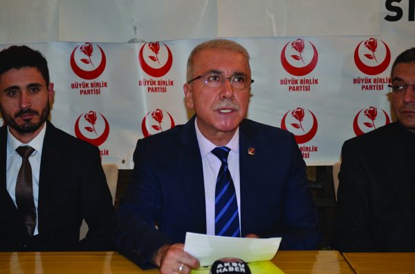 Büyük Birlik Partisi Kahramanmaraş İl yönetimi basın mensuplarıyla bir araya