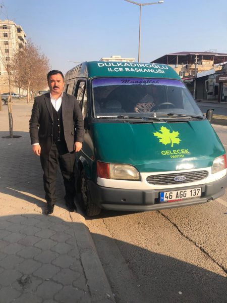 Gelecek Partisi Dulkadiroğlu İlçe Başkanı Latif Öztürk, Partisinin Dulkadiroğlu ilçe
