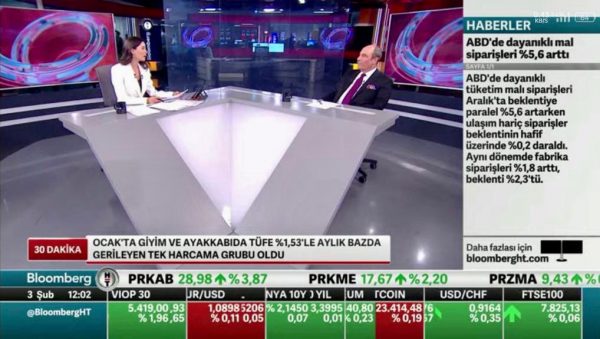 BloombergHT’de Gözde Kuyumcu’nun sunduğu ’30 Dakika’ programın canlı yayın konuğu