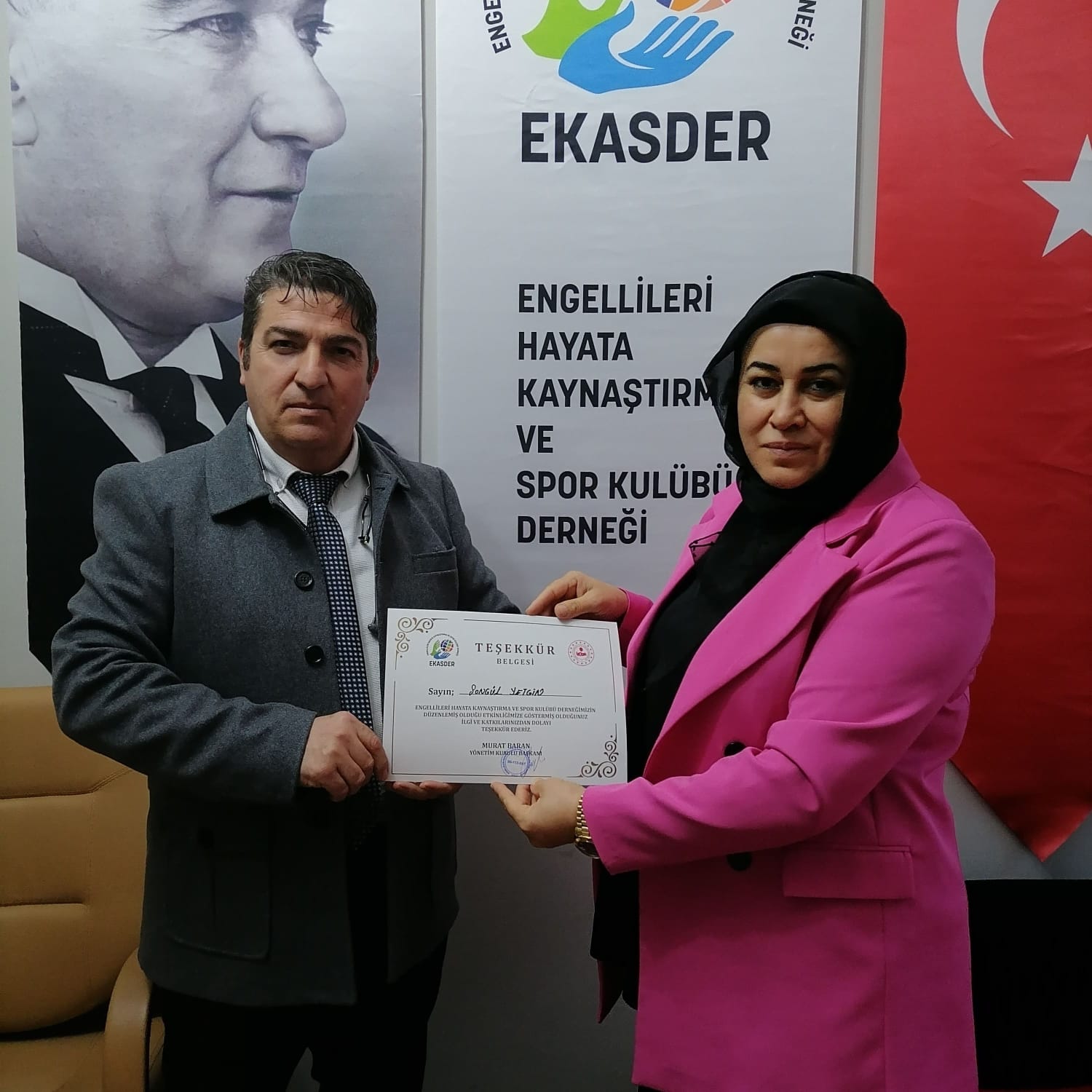 EKASDER’in Ankara’daki etkinliği 9 engelliye sandalye oldu