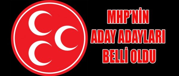 Milliyetçi Hareket Partisi (MHP) Kahramanmaraş Milletvekili Aday Adayları belli oldu.
