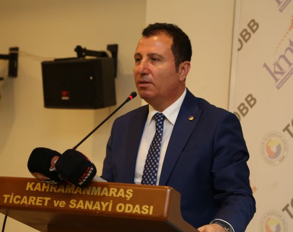 7. Olağan Meclis Toplantısı’nda konuşan Kahramanmaraş Ticaret ve Sanayi Odası