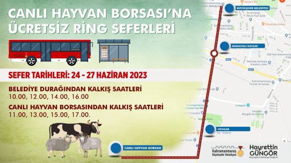 Kahramanmaraş Büyükşehir Belediyesi, yaklaşan Kurban Bayramı öncesi kurbanlık alacak vatandaşların