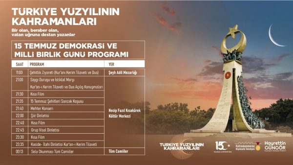 Büyükşehir Belediyesi, 15 Temmuz Demokrasi ve Milli Birlik Günü dolayısıyla
