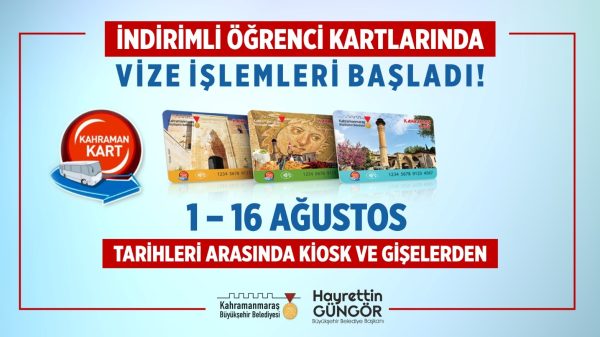 KahramanKart indirimli kartlarda vize işlemleri başladı. Vize işlemleri 1 –