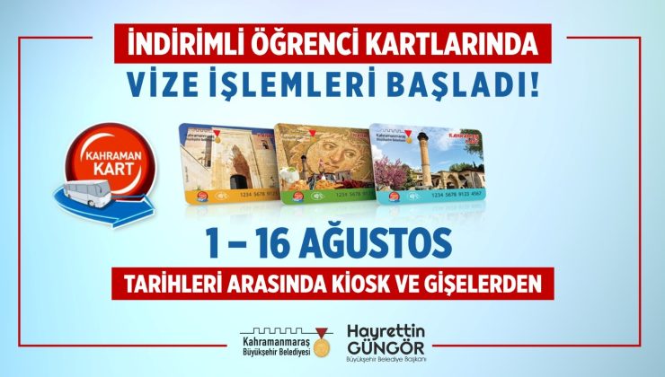 İndirimli Öğrenci Kartlarında Vize İşlemleri Başladı