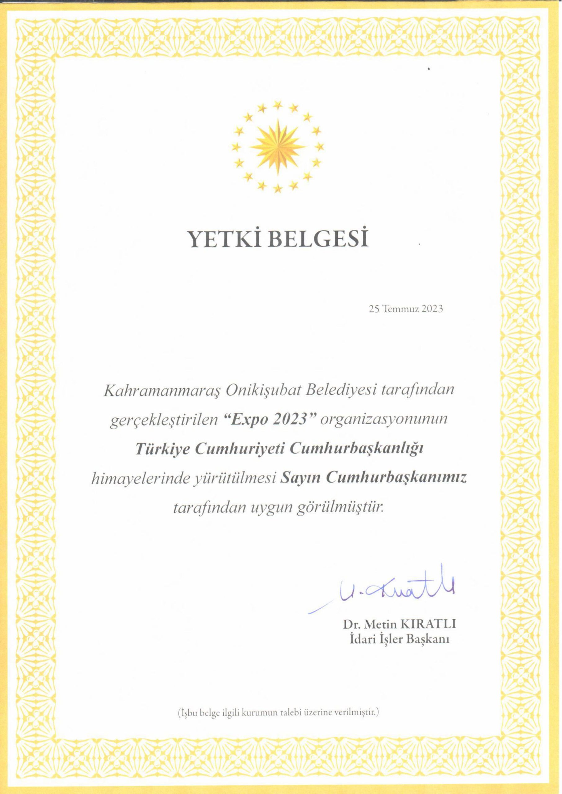 Onikişubat Belediyesi ev sahipliğinde 29 ülkenin katılımıyla Kahramanmaraş’ta düzenlenecek olan