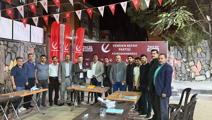 Zıba, Yeniden Refah Partisi’nden Dulkadiroğlu ilçesi meclis üyeliği için aday adayı oldu