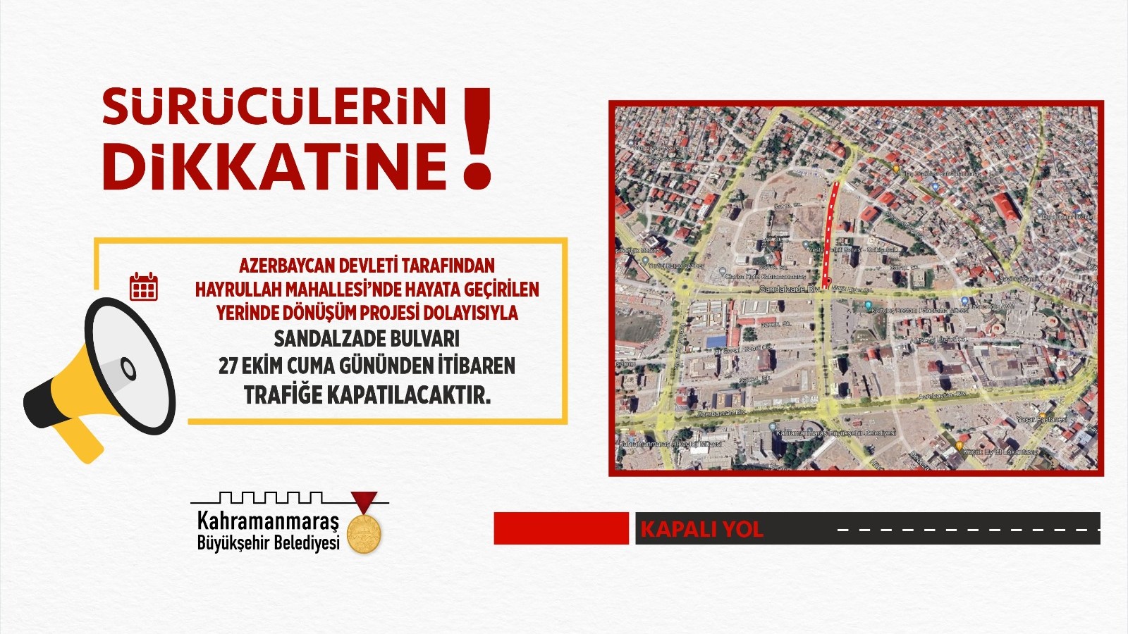 Büyükşehir Belediyesi, Azerbaycan Devleti tarafından Hayrullah Mahallesi’nde hayata geçirilen yerinde