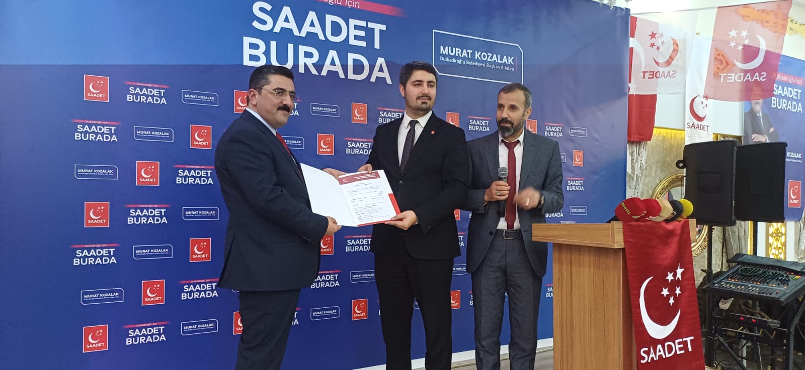 Saadet Partisi Dulkadiroğlu İlçe Başkanı  Murat Kozalak,  Beyaz Saray Düğün