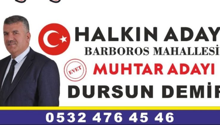 Dursun Demir Muhtar Adaylığını Açıkladı