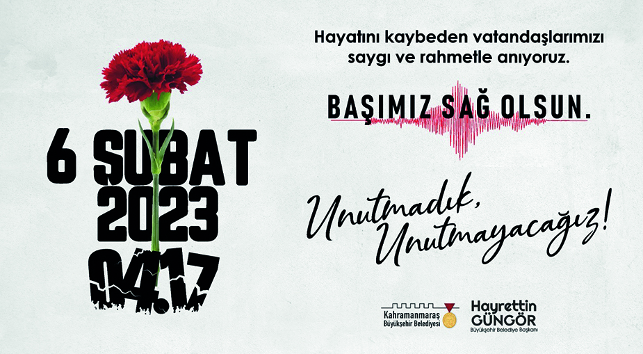 6 Şubat depremlerinin 1. yıl dönümü dolayısıyla mesaj yayımlayan Başkan