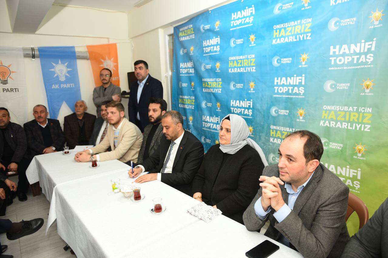 Karamanlı Mahallesi sakinleriyle bir araya gelen AK Parti Onikişubat Belediye