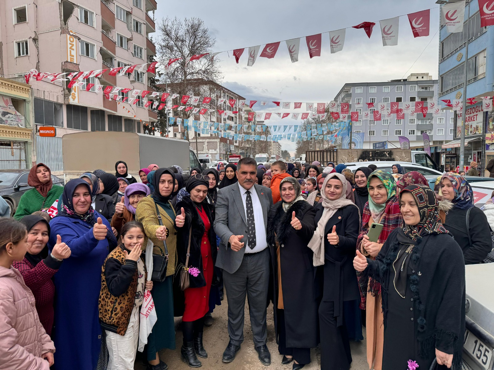 Partisinin Türkoğlu Kadın Kolları İlçe Başkanlığı tarafından düzenlenen 8 Mart