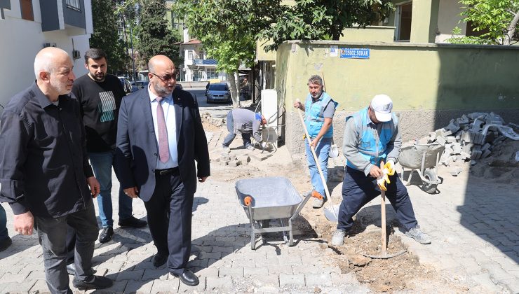 Yıkım Çalışmalarında Hasar Gören Kaldırımlar Yenileniyor