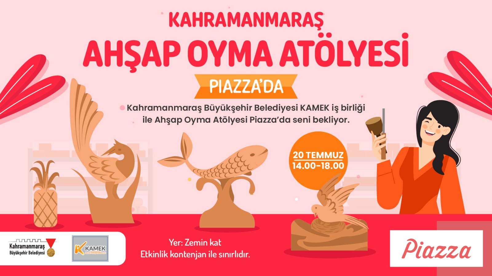 Sosyal belediyecilik çerçevesinde çeşitli kültür sanat etkinliklerini vatandaşlarla buluşturan, meslek