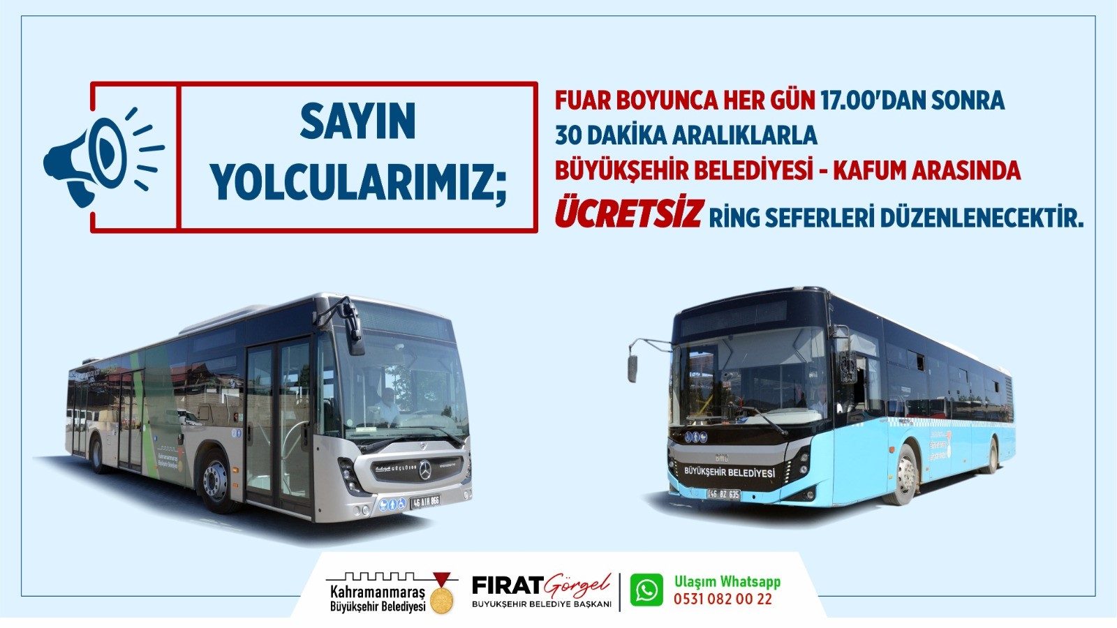 Büyükşehir Belediyesi, vatandaşların Geleneksel Ağustos Fuarı’na kolay ulaşım sağlaması için