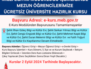 Onikişubat Belediyesi’nin ücretsiz Üniversite Hazırlık Kursu’na kayıtlar başladı