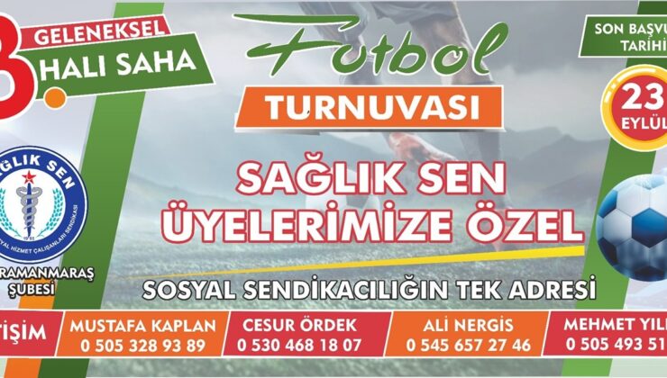 Sağlık-Sen Geleneksel Futbol Turnuvası Başlıyor