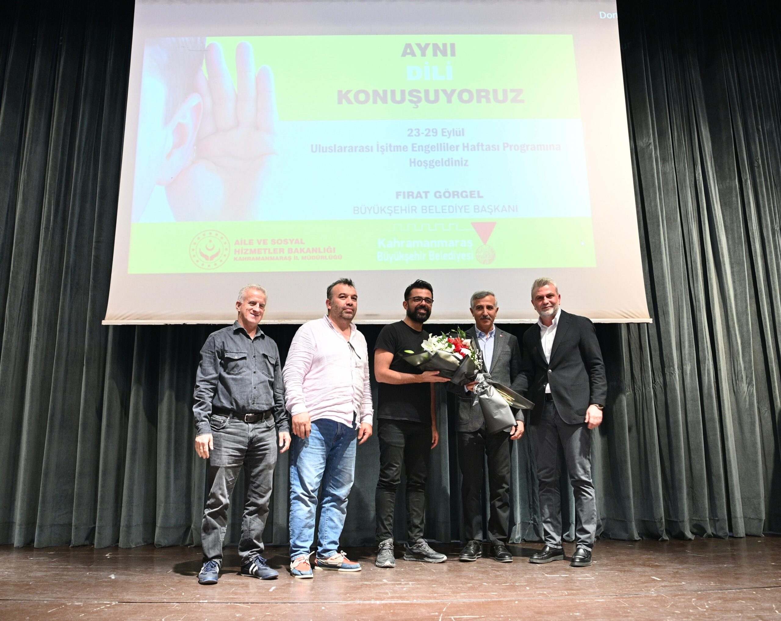 Uluslararası İşitme Engelliler Haftası dolayısıyla Kahramanmaraş’ta düzenlenen etkinlikte, NFK Kültür