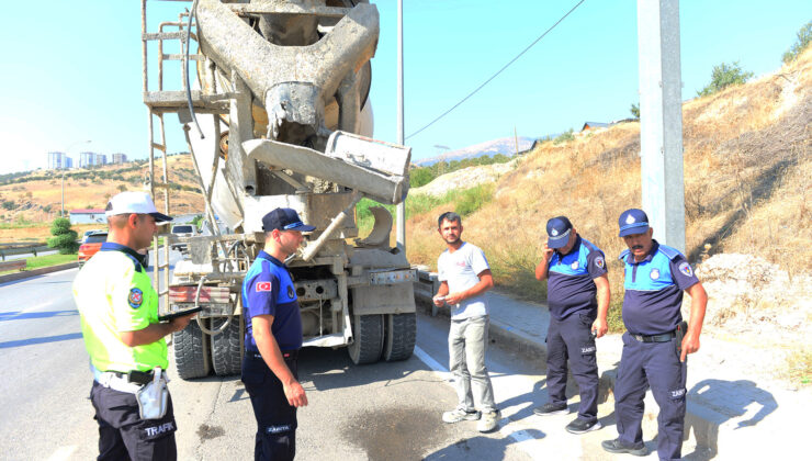 Büyükşehir’den Ağır Tonajlı Araçlara Sıkı Denetim