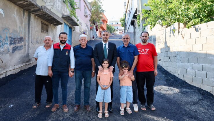 Dumlupınar Mahallesi sakinlerinden Başkan Toptaş’a asfalt teşekkürü