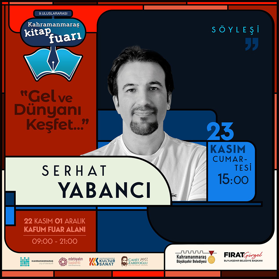 Büyükşehir Belediyesinin 9. Uluslararası Kitap Fuarı, bugün Selahattin Yusuf, Serhat