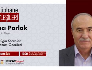 Eğitimci-Yazar Hacı Parlak, Gençliğin Sorunları Üzerine Söyleşi Yapacak