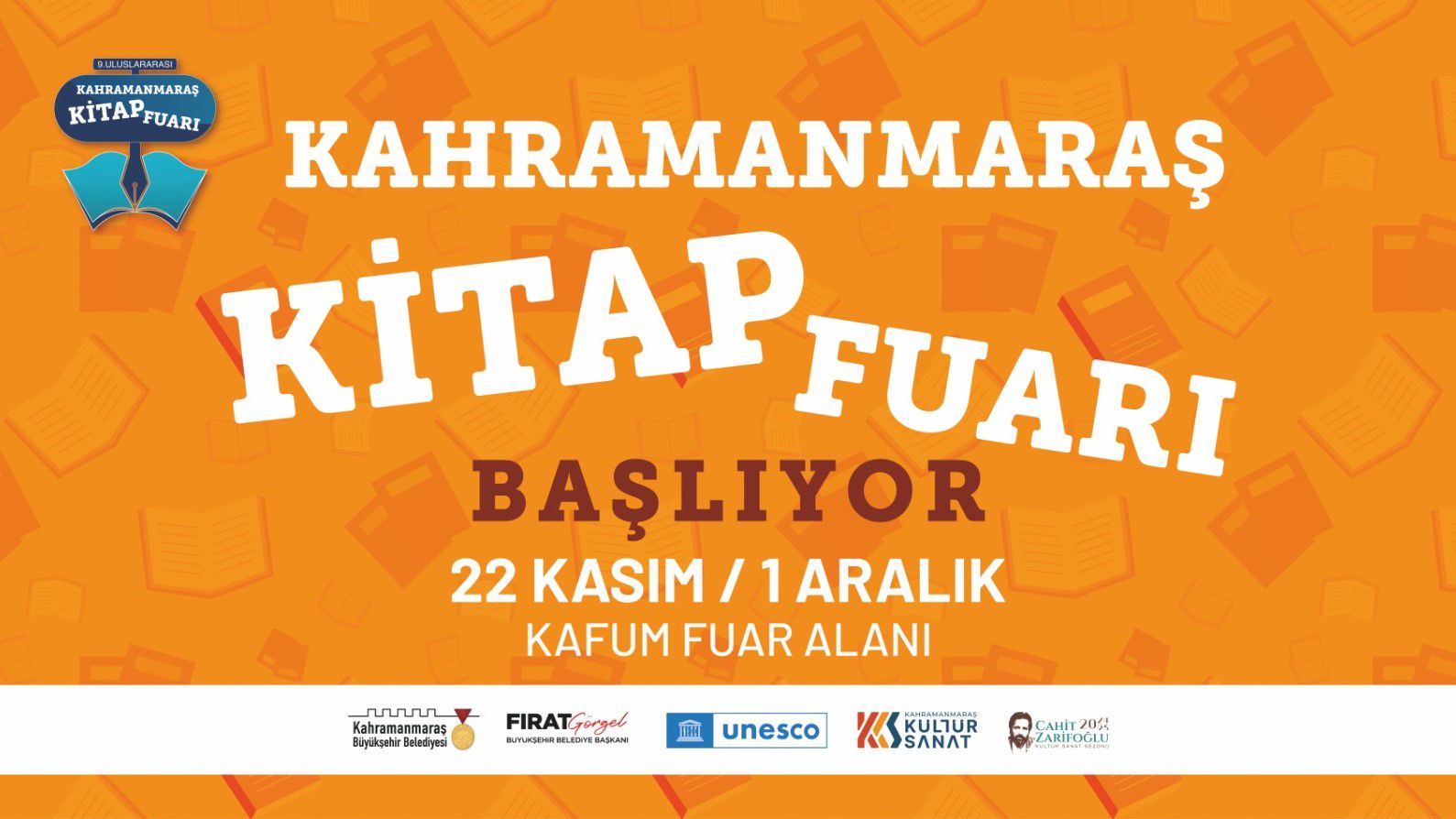 Büyükşehir Belediyesinin bu yıl 9’uncusunu düzenleyeceği Uluslararası Kahramanmaraş Kitap Fuarı,