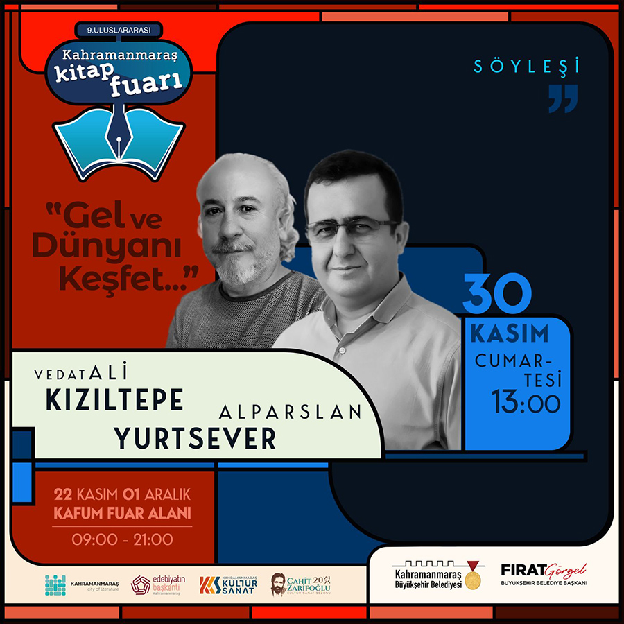 Büyükşehir Belediyesinin 9. Uluslararası Kitap Fuarı’nda 30 Kasım Cumartesi günü