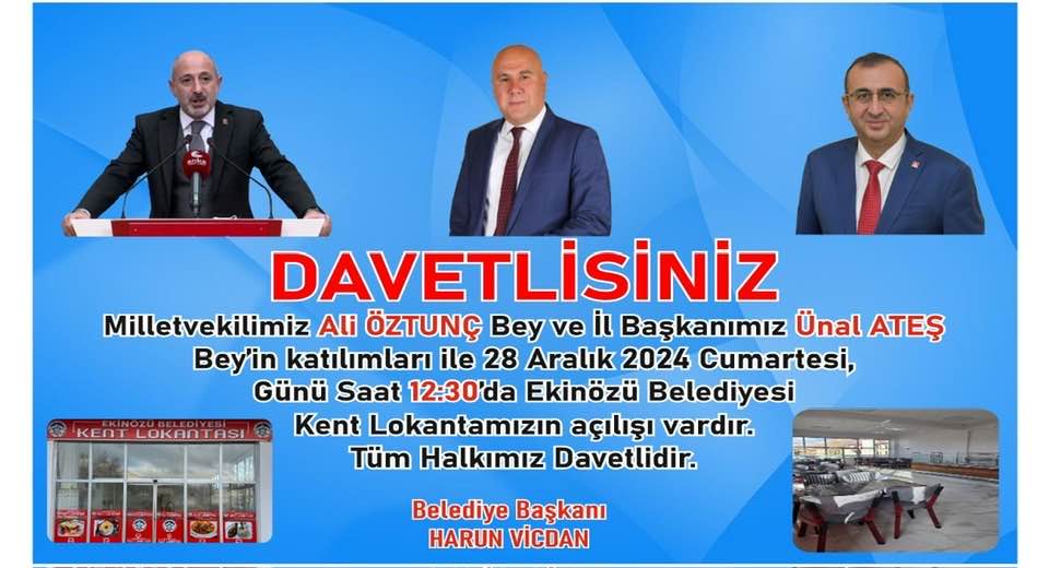 Ekinözü ilçesinde, halkın ihtiyaçlarına yönelik önemli bir adım atılıyor. Ekinözü