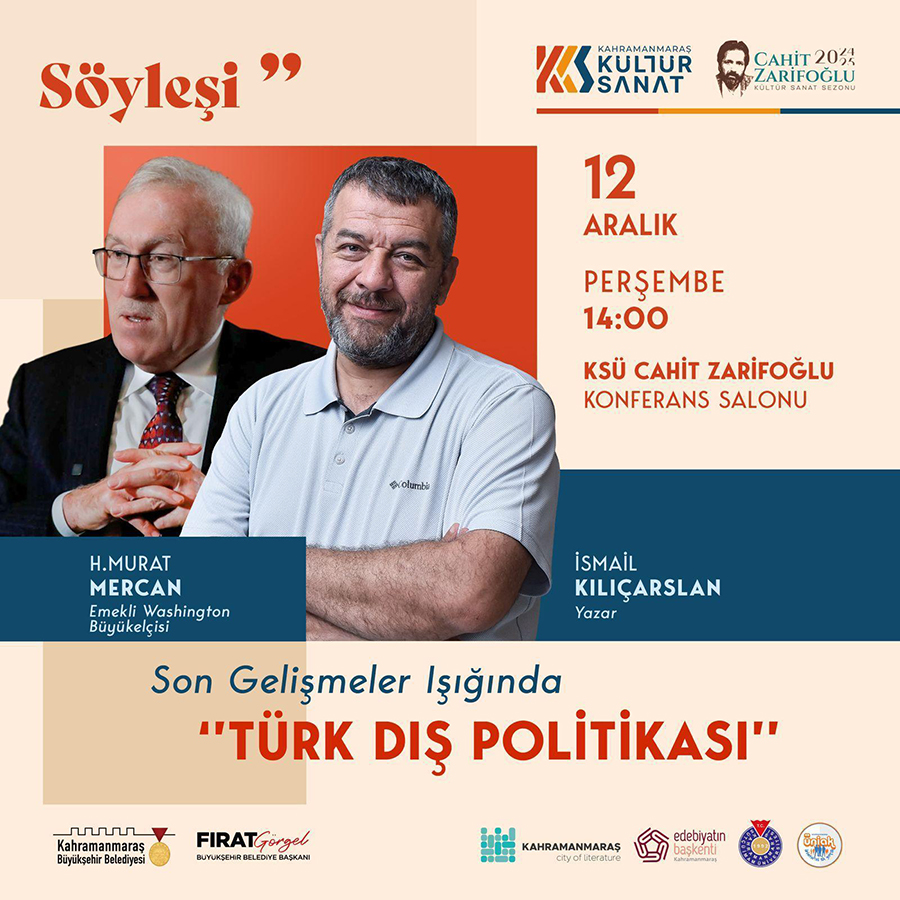 Kahramanmaraş Büyükşehir Belediyesi, Cahit Zarifoğlu Kültür Sanat Sezonu kapsamında düzenlediği