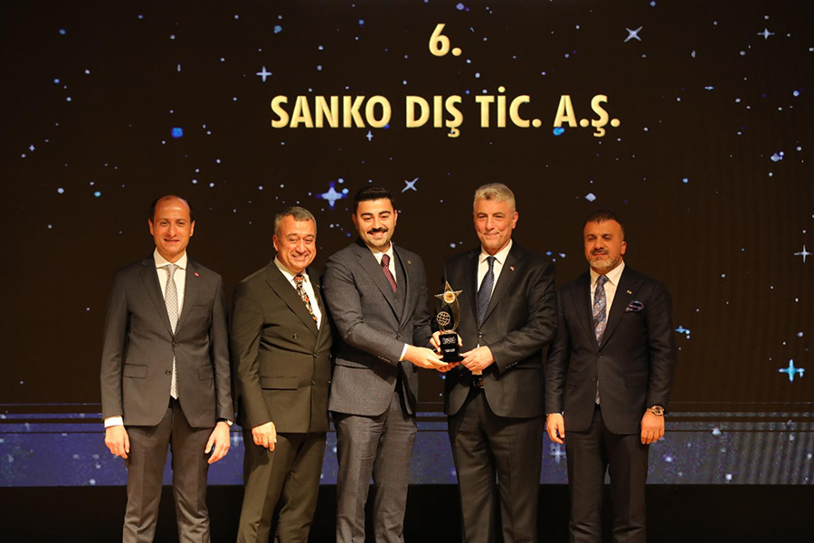 SANKO Holding şirketlerinden SANKO Dış Ticaret AŞ, ihracattaki başarısından dolayı