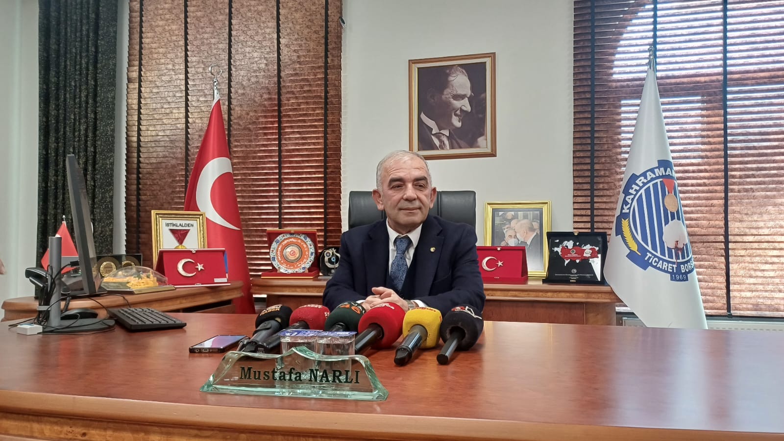 Kahramanmaraş Ticaret Borsası Başkanı Mustafa Narlı, 2024 yılını değerlendirerek önemli