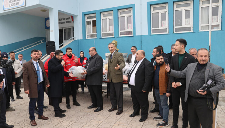 Dulkadiroğlu Belediyesi ve Kızılay’dan Başdervişli Öğrencilerine Kış Destek Paketi