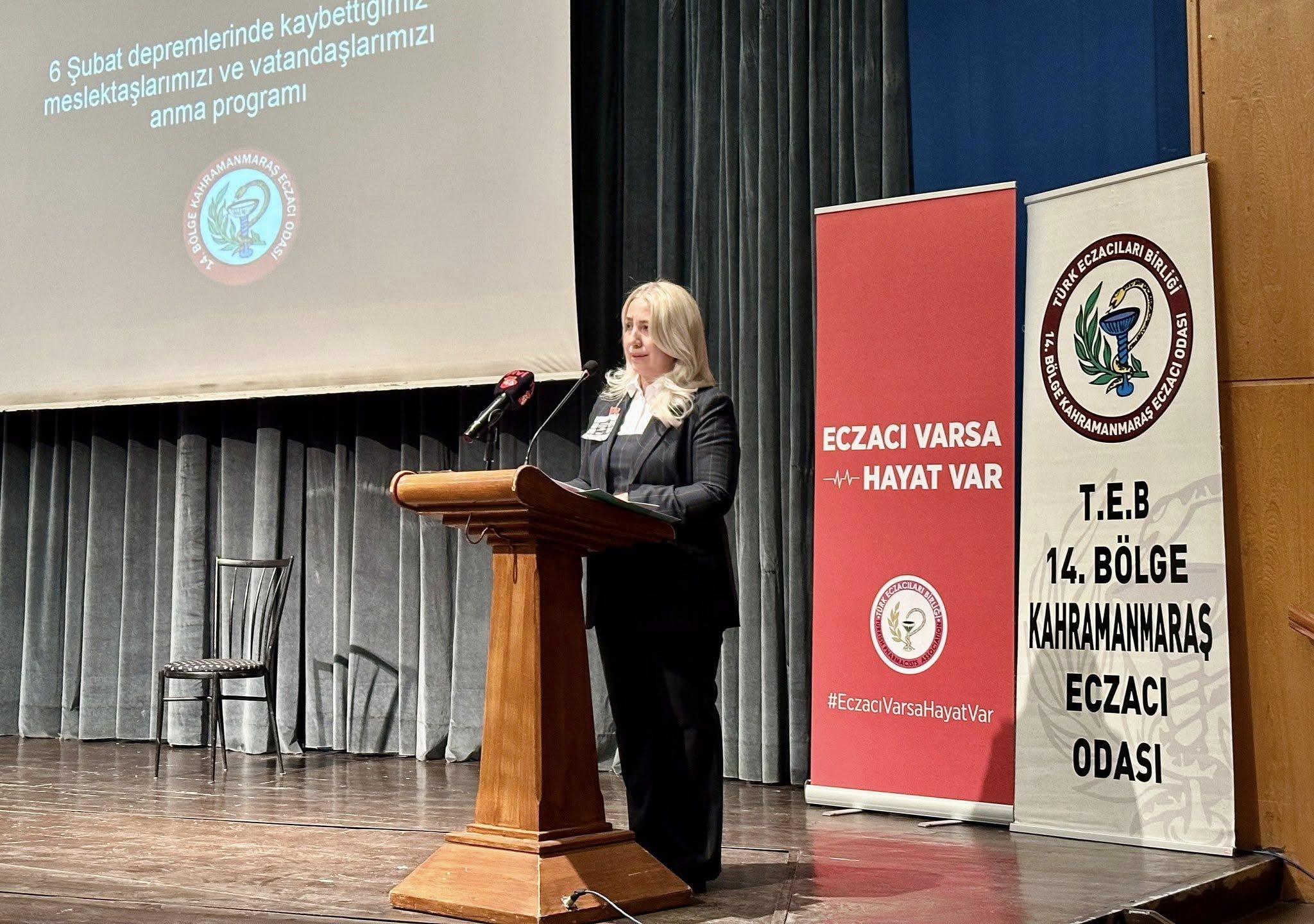 14. Bölge Kahramanmaraş Eczacı Odası tarafından düzenlenen “Asrın Felaketinde Kaybettiğimiz