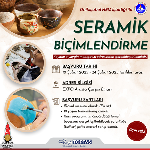 Onikişubat Belediyesi’nin özellikle ‘Asrın Felaketi’nden etkilenen kadınların istihdamına katkı sağlamak