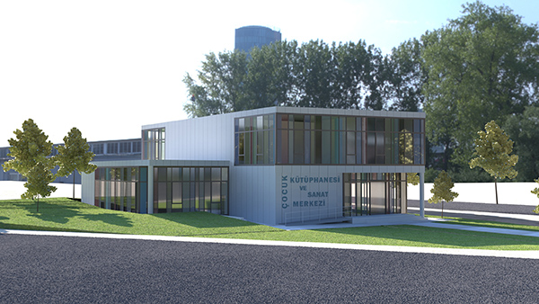 Büyükşehir Belediyesi tarafından şehre kazandırılan Çocuk Kütüphanesi ve Sanat Merkezi’nin